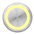 07225143...STAINLESS STEEL PIEZO SWITCH, 22MM, YELLOW LED RING ILLUMINATED, FLAT HEAD TYPE, MOMENTARY PULSE