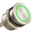 07225258...CONTINUOUS TOUCH CAPACITIVE SWITCH, STAINLESS STEEL, INTERNALLY ILLUMINATED, GREEN COLOR, 22MM