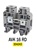 304243...FEED-THROUGH TERMINAL AVK 16RD, 12MM, WIDTH, 12-4AWG UL,  600V, 80AMP,  YELLOW COLOR