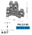 317211...SCREW TYPE DOUBLE-DECK TERMINAL, PIK 2,5 ND-A, 5MM WIDTH, 26-12AWG UL,  300V 20AMP, BLUE COLOR