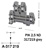 317219...SCREW TYPE DOUBLE-DECK TERMINAL, PIK 2,5 ND-A, 5MM WIDTH, 26-12AWG UL,  300V 20AMP,GREY COLOR