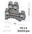 319109...SCREW TYPE DOUBLE-DECK TERMINAL, PIK 4 N, 300V, 6MM WIDTH, 26-10AWG UL, 30AMP, GREY COLOR