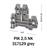 319129...SCREW TYPE DOUBLE-DECK TERMINAL, PIK 4 NK, 300V, 6MM WIDTH, 26-10AWG UL, 30AMP, GREY COLOR