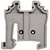 495069...END BRACKET KD5 GREY, WITHOUT SCREW END BRACKET