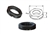 BL-23...FLANGED POLYAMIDE LOCK NUTS, PG THREAD 11, RAL 9005 (BLACK) COLOR