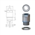 BMFGX-01S...CABLE GLAND M16x1.5MM, 5-10MM CABLE CLAMPING RANGE, TL7MM, 316L WITH NUT