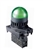 L2RR-L1GL...Ø22/25 PILOT LAMP WITH ONE LED BLOCK, 110-220VAC, DOME HEAD GREEN ILLUMINATED