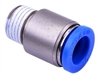 NPC1/2-1/2...AIRTAC ONE-TOUCH FITTING MALE CONNECTOR, NPC SERIES, STAINLESS STEEL, 1/2" PORT SIZE, NPT 1/2, <B>ORDER IN QUANTITIES OF 10PCS <B/>