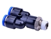 NPYB1/2-1/4...AIRTAC NPYB PUSH TO CONNECT FITTING BRANCH Y, 1/2" TUBE, NPT 1/4 THREADED CONNECTION<B>ORDER IN QUANTITIES OF 10PCS <B/>