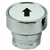 RB2-BA334...FLUSH PUSH BUTTON, SPRING RETURN, NON-ILLUMINATED, BLACK ARROW ON WHITE BASE