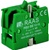 RB2-BE1016...CONTACT BLOCK SWITCH, NORMALLY OPEN, GOLD FLASH TYPE, GREEN