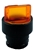 RB2-BK1257...2 POSITION ILLUMINATED SELECTOR OPERATING HEAD, STAY-PUT TYPE, AMBER COLOR