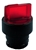 RB2-BK1347...3 POSITION ILLUMINATED SELECTOR OPERATING HEAD, STAY-PUT TYPE, RED COLOR