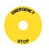 RB2-PY8330...LEGEND,EMERGENCY STOP,PLASTIC,90MM