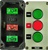 RC-3M311...3 STATION BOX, METAL, SPRING RETURN, N-O + N-C + N-O CONTACT SCHEME, FORWARD-STOP-REVERSE MARKING ON LEGEND