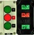 RC-3P341...3 STATION BOX, PLASTIC, SPRING RETURN, FLUSH PUSH BUTTON,  N-O + N-C + N-O CONTACT,  GREEN OPEN, RED STOP, GREEN CLOSE MARKING ON LEGEND