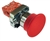 RCB2-BC42...40 MM RED MUSHROOM PUSH BUTTON ASSEMBLY: INCLUDES RED MUSHROOM PUSH BUTTON OPERATING HEAD (SPRING RETURN, NON-ILLUMINATED) + FIXING COLLAR + N-C CONTACT BLOCK