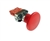 RCB2-BR42...60MM DIAMETER MUSHROOM HEAD PUSH BUTTON ASSEMBLY: INCLUDES RED MUSHROOM PUSH BUTTON OPERATING HEAD + FIXING COLLAR + N-C CONTACT