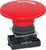 RCP2-BS64...60MM MUSHROOM HEAD PLASTIC PUSH BUTTON WITH CARRIER, NON-ILLUMINATED, STAY-PUT TYPE, RED COLOR