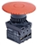 S2ER-E5RA2B...Ø22/25 EMERGENCY STOP TURN-TO-RELEASE  PUSH BUTTON, D60 SHORT, NON-FLUSH, NON-ILLUMINATED, RED, ONE NORMALLY OPEN AND TWO NORMALLY CLOSED CONTACTS