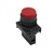 S2PR-E1RA...Ø22/25MM RAISED ROUND PUSH BUTTON ASSEMBLY, RED NON-ILLUMINATED, AUTO SPRING RETURN, ONE NORMALLY OPEN CONTACT