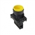 S2PR-E1YA...Ø22/25MM RAISED ROUND PUSH BUTTON ASSEMBLY, YELLOW NON-ILLUMINATED, AUTO SPRING RETURN, ONE NORMALLY OPEN CONTACT