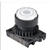 S2PR-E3W...Ø22/25 RAISED ROUND PUSH BUTTON, EXTENDED BUTTON TYPE, ILLUMINATED WHITE