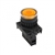 S2PR-P3YBD...Ø22/25 ROUND PUSH BUTTON, EXTENDED TYPE, ONE LED BLOCK 12-24V DC/AC,  ONE NORMALLY CLOSED CONTACT, ILLUMINATED YELLOW