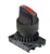 S2SR-S7R...Ø22/25 SELECTOR SWITCH, STANDARD SHORT LEVER KNOB, EXTENDED TYPE, THREE-POSITION MAINTAINED, RED