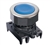 S3PF-P1B...Ø30 FLAT ROUND PUSH BUTTON, FLUSH, EXTENDED, NON-ILLUMINATED, SPRING RETURN, BLUE COLOR