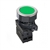 S3PF-P1G2A...Ø30 FLAT ROUND PUSH BUTTON ASSEMBLY, FLUSH, EXTENDED, NON-ILLUMINATED, SPRING RETURN, GREEN COLOR, TWO NORMALLY OPEN CONTACTS