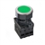 S3PF-P1G2AB...Ø30 FLAT ROUND PUSH BUTTON ASSEMBLY, FLUSH, EXTENDED, NON-ILLUMINATED, SPRING RETURN, GREEN COLOR, TWO NORMALLY OPEN & ONE NORMALLY CLOSED CONTACTS