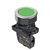 S3PF-P1GB...Ø30 FLAT ROUND PUSH BUTTON ASSEMBLY, FLUSH, EXTENDED, NON-ILLUMINATED, SPRING RETURN, GREEN COLOR, ONE NORMALLY CLOSED CONTACT