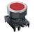 S3PF-P1R...Ø30 FLAT ROUND PUSH BUTTON, FLUSH, EXTENDED, NON-ILLUMINATED, SPRING RETURN, RED COLOR