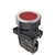 S3PF-P1RB...Ø30 FLAT ROUND PUSH BUTTON ASSEMBLY, FLUSH, EXTENDED, NON-ILLUMINATED, SPRING RETURN, RED COLOR,  ONE NORMALLY CLOSED CONTACT