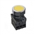 S3PF-P1Y2AB...Ø30 FLAT ROUND PUSH BUTTON ASSEMBLY, FLUSH, EXTENDED, NON-ILLUMINATED, SPRING RETURN, YELLOW COLOR, TWO NORMALLY OPEN & ONE NORMALLY CLOSED CONTACTS