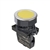 S3PF-P1YA...Ø30 FLAT ROUND PUSH BUTTON ASSEMBLY, FLUSH, EXTENDED, NON-ILLUMINATED, SPRING RETURN, YELLOW COLOR,  ONE NORMALLY OPEN CONTACT