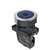 S3PF-P3BBL...Ø30 FLAT ROUND PUSH BUTTON ASSEMBLY, FLUSH, EXTENDED, ILLUMINATED, SPRING RETURN, BLUE COLOR, ONE NORMALLY CLOSED CONTACT, 1 LED BLOCK 110-220VAC