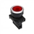 S3PF-P3RAD...Ø30 FLAT ROUND PUSH BUTTON ASSEMBLY, FLUSH, EXTENDED, ILLUMINATED, SPRING RETURN, RED COLOR, ONE NORMALLY OPEN CONTACT, ONE LED BLOCK 12-24V AC/DC