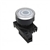 S3PF-P3WBD...Ø30 FLAT ROUND PUSH BUTTON ASSEMBLY, FLUSH, EXTENDED, ILLUMINATED, SPRING RETURN, WHITE COLOR, ONE NORMALLY CLOSED CONTACT, ONE LED BLOCK 12-24V AC/DC