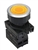 S3PF-P3Y2AD...Ø30 FLAT ROUND PUSH BUTTON ASSEMBLY, FLUSH, EXTENDED, ILLUMINATED, SPRING RETURN, YELLOW COLOR, TWO NORMALLY OPEN CONTACTS, ONE LED BLOCK 12-24V AC/DC