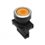 S3PF-P3YAD...Ø30 FLAT ROUND PUSH BUTTON ASSEMBLY, FLUSH, EXTENDED, ILLUMINATED, SPRING RETURN, YELLOW COLOR, ONE NORMALLY OPEN CONTACT, ONE LED BLOCK 12-24V AC/DC