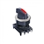 S3SF-S6R...Ø30 SELECTOR SWITCH, STANDARD LONG LEVER, FLUSH, 3 POSITION SPRING RETURN TWO-WAY