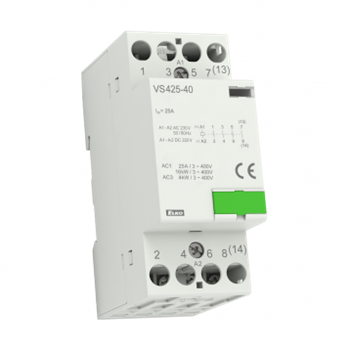 VS425-31UL 120V AC É Installation contactor 4x25 A, 3 x NO , 1 x NC